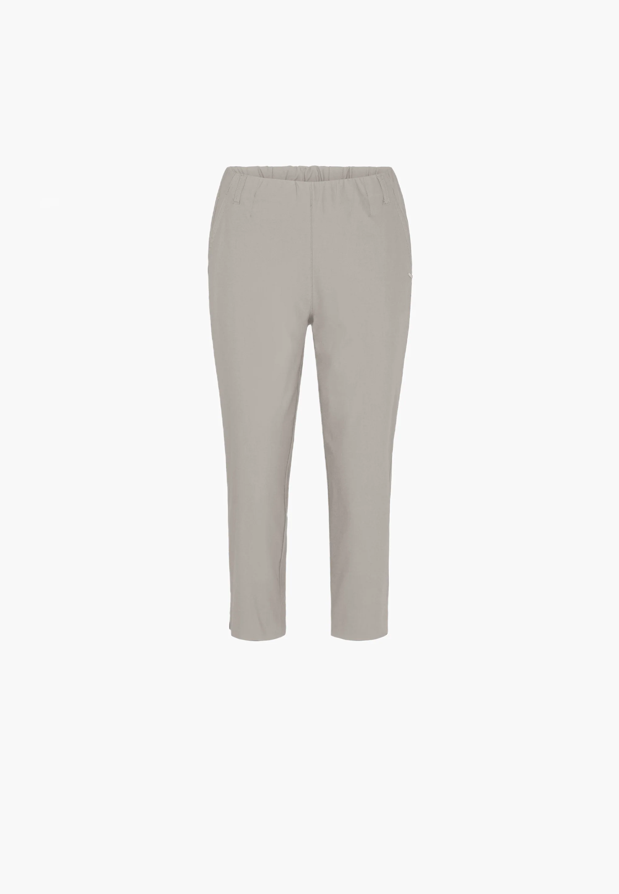 Elizabeth Slim Capri ML - Grey Sand