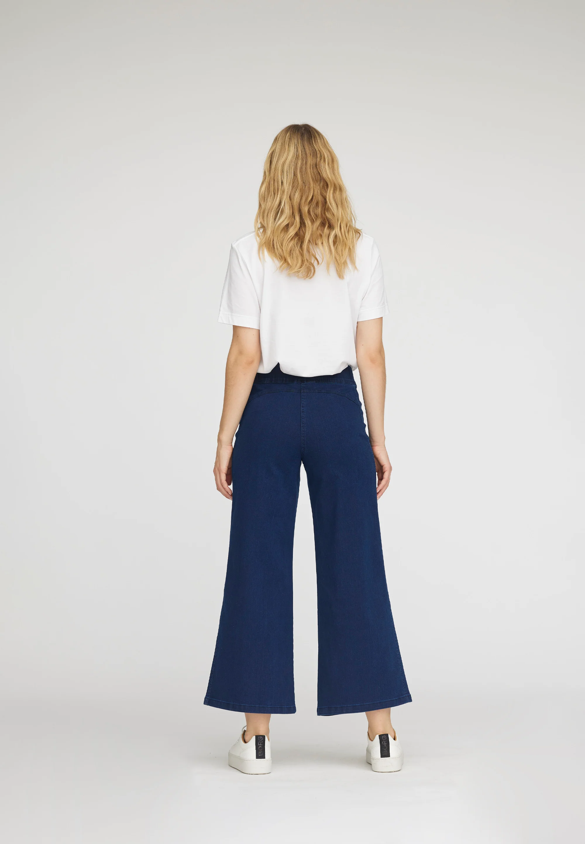 Serene Loose - Extra Short Length - Dark Blue Denim - Image 4