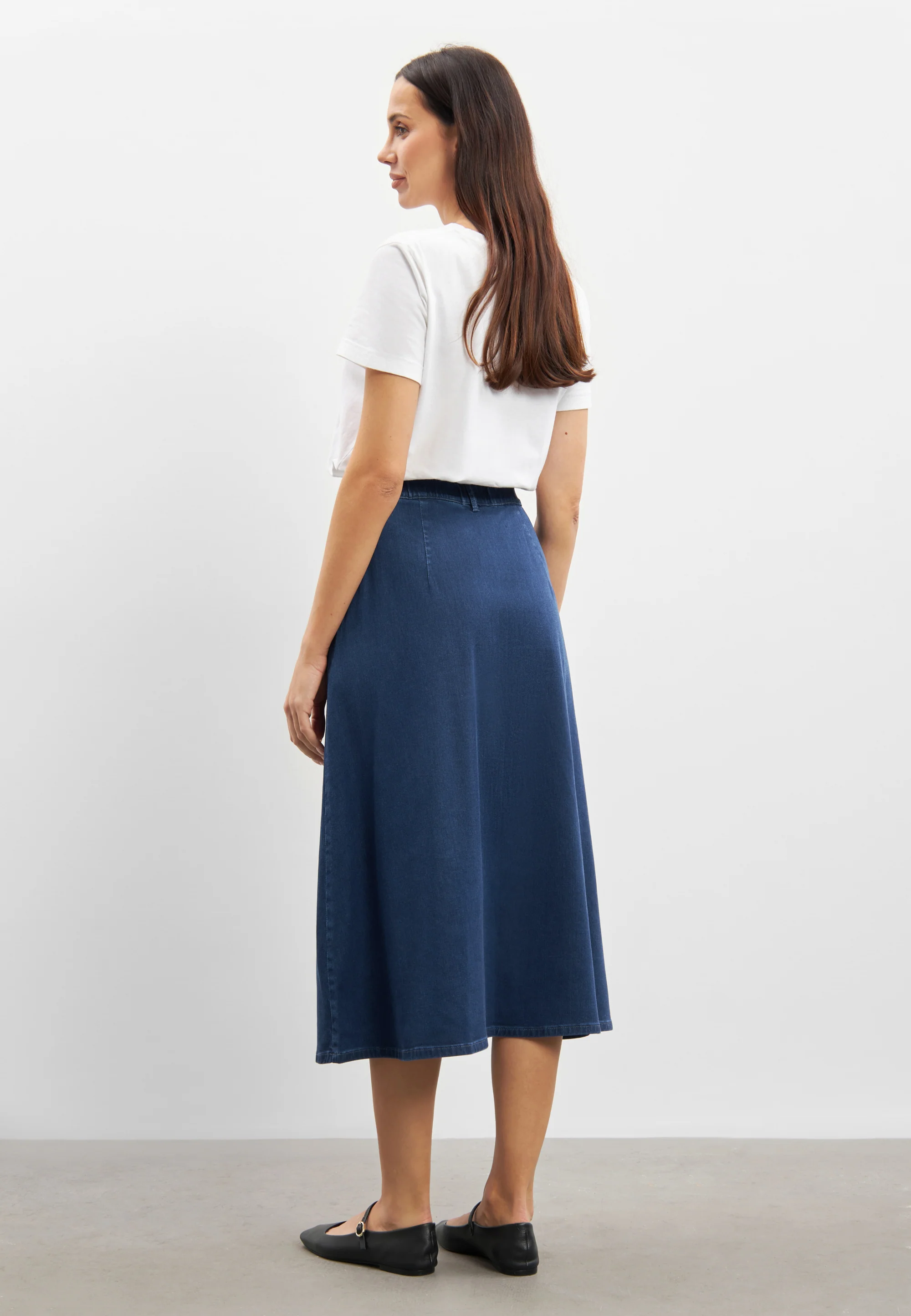 Asta Skirt - 80 cm - Medium Blue Denim - Image 3