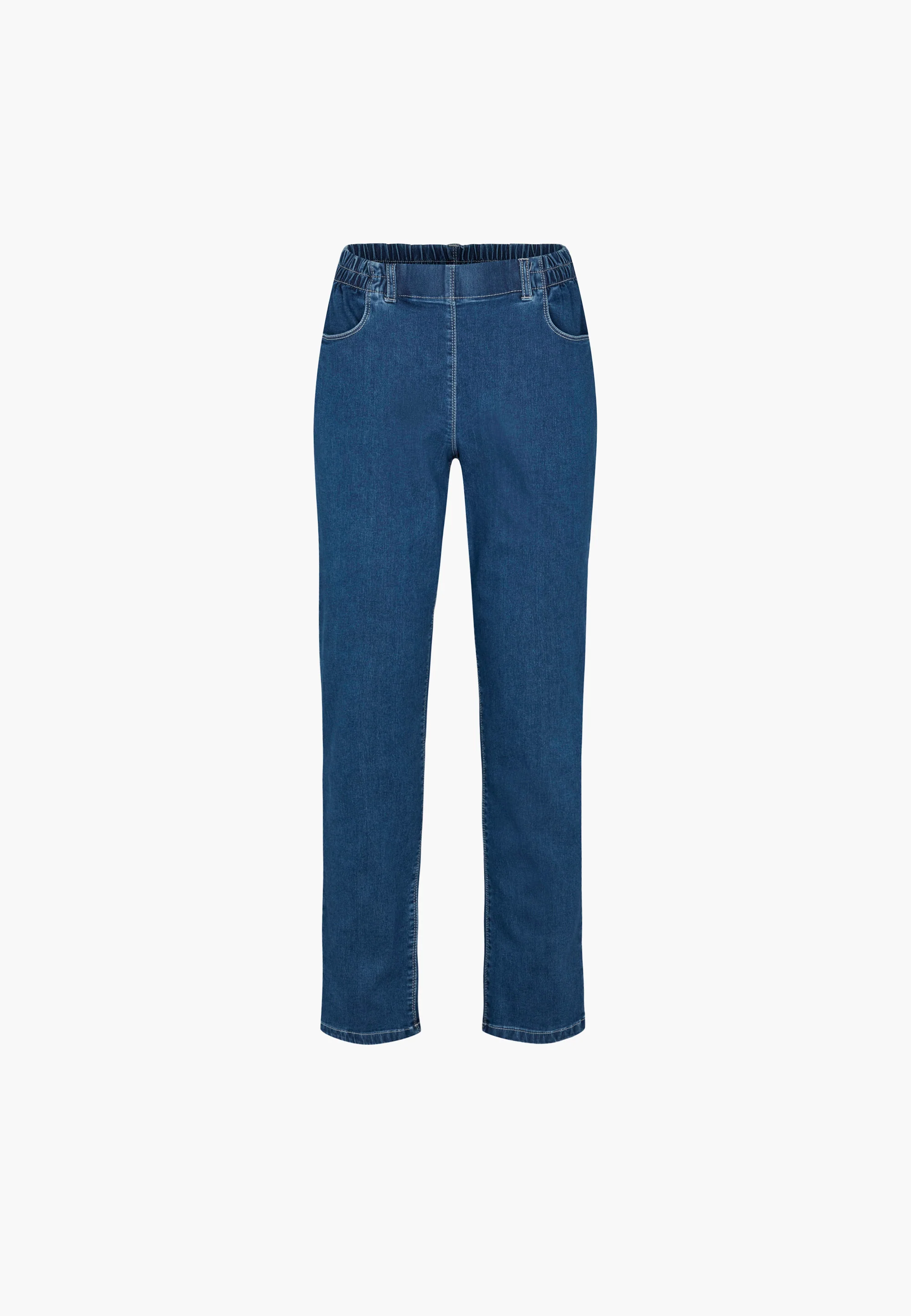 Violet Relaxed - Medium Length - Blue Denim