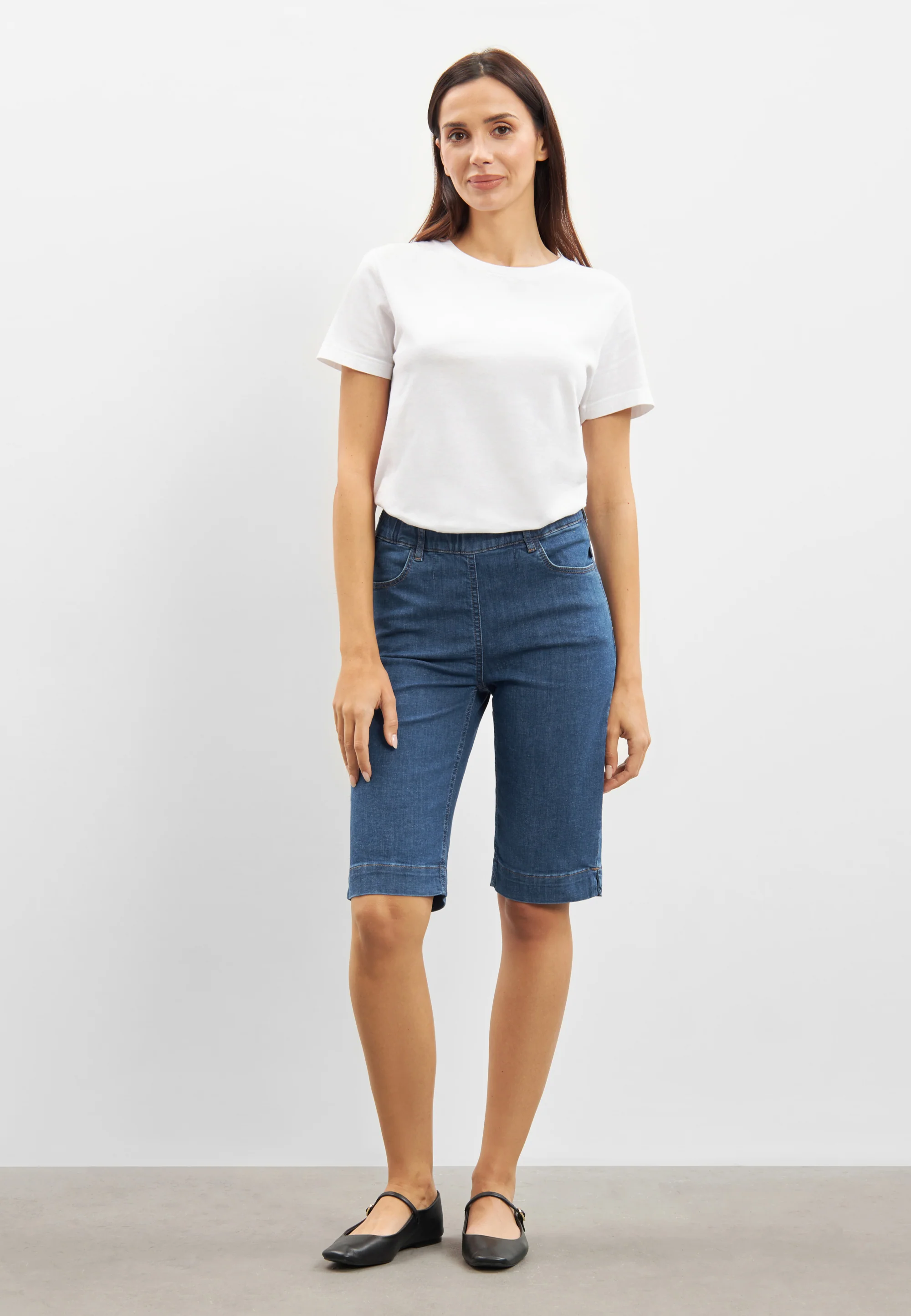 Kelly Regular Shorts - Blue Denim
