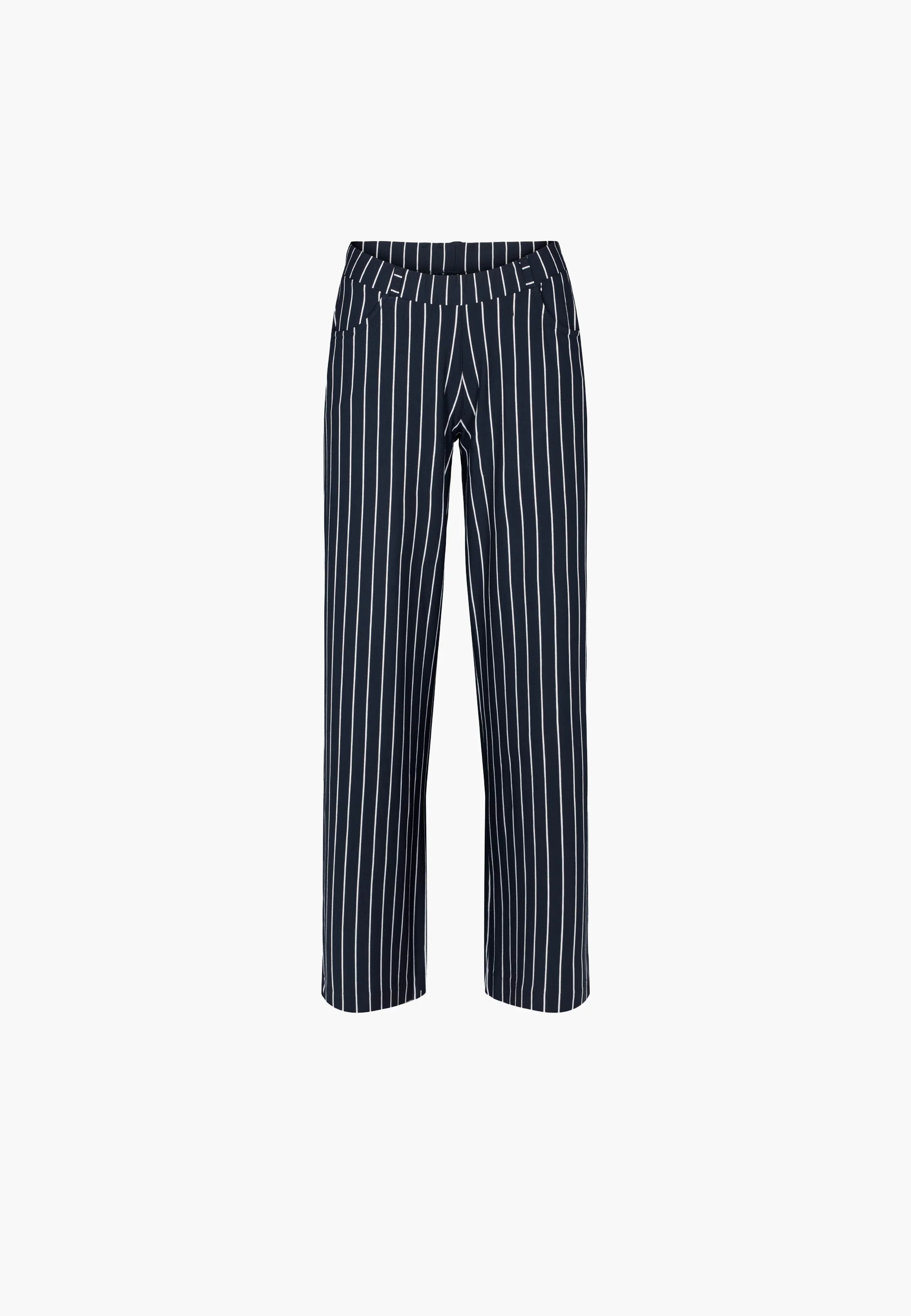 Donna Loose Jersey - Short Length - Navy Stripe - Image 2