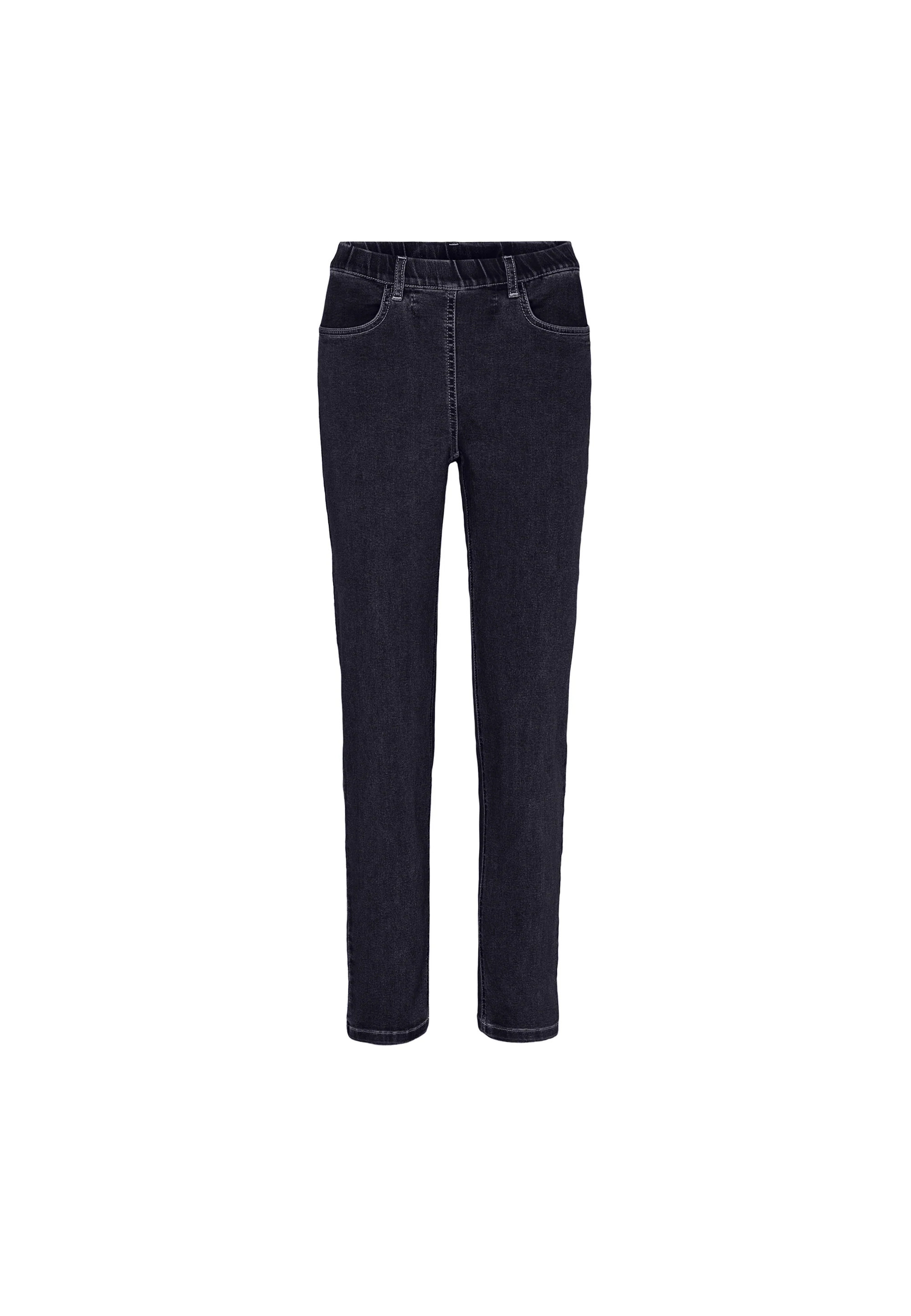Grace Slim - Medium Length - Dark Blue Denim - Image 2