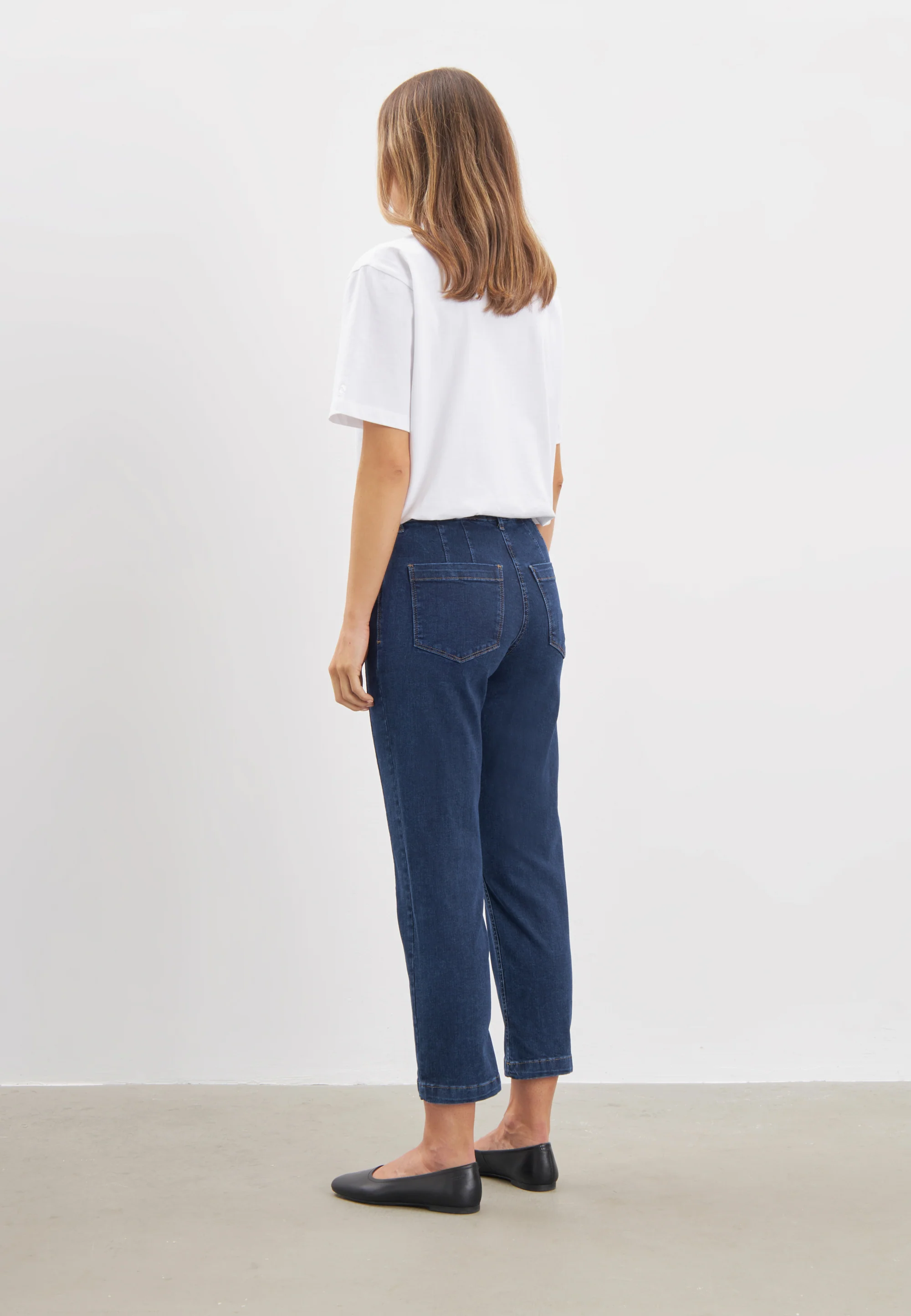 Piper Pure Regular - Cropped - Dark Blue Denim - Image 3