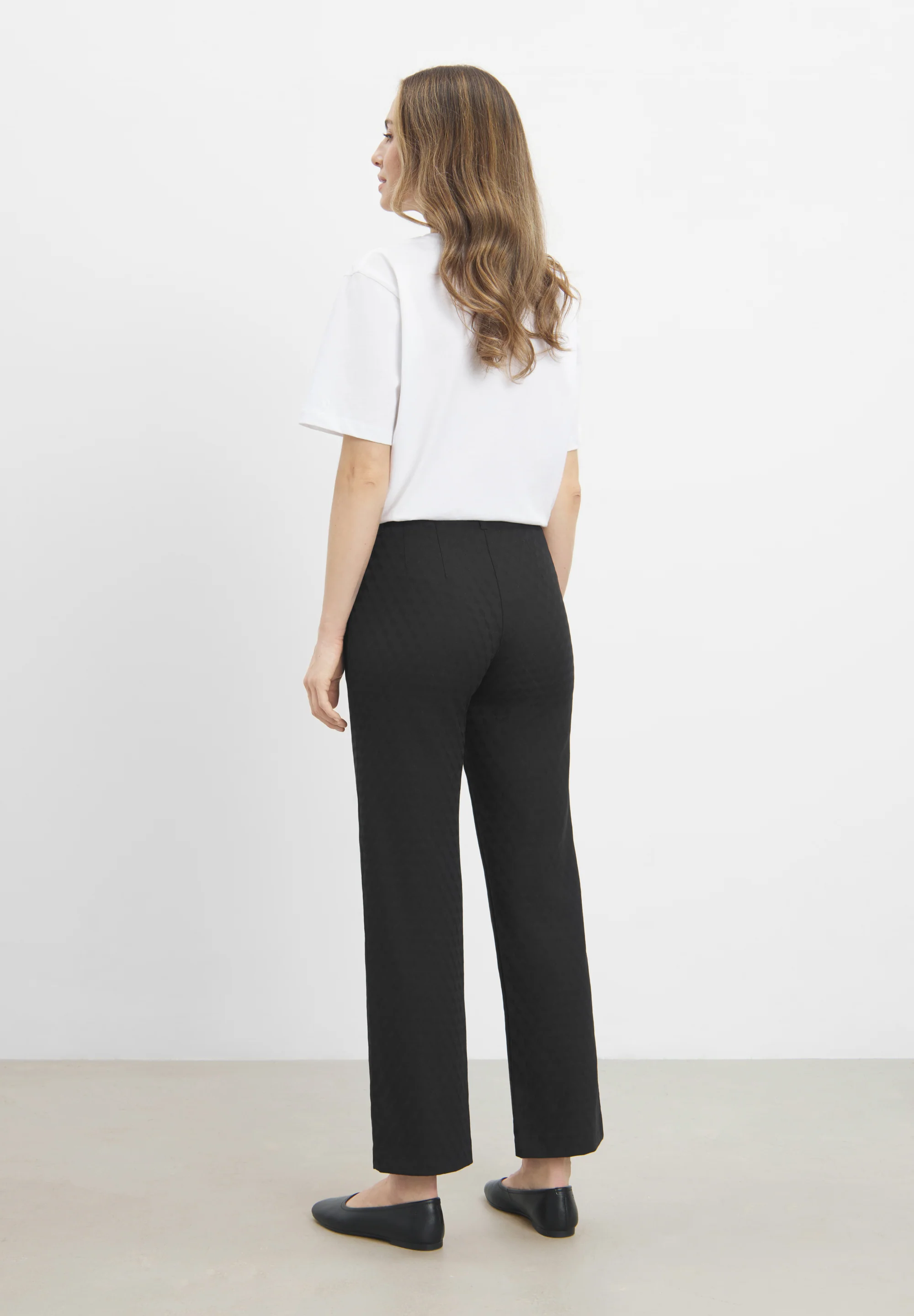 Tracy Straight - Short Length - Black Jacquard - Image 2