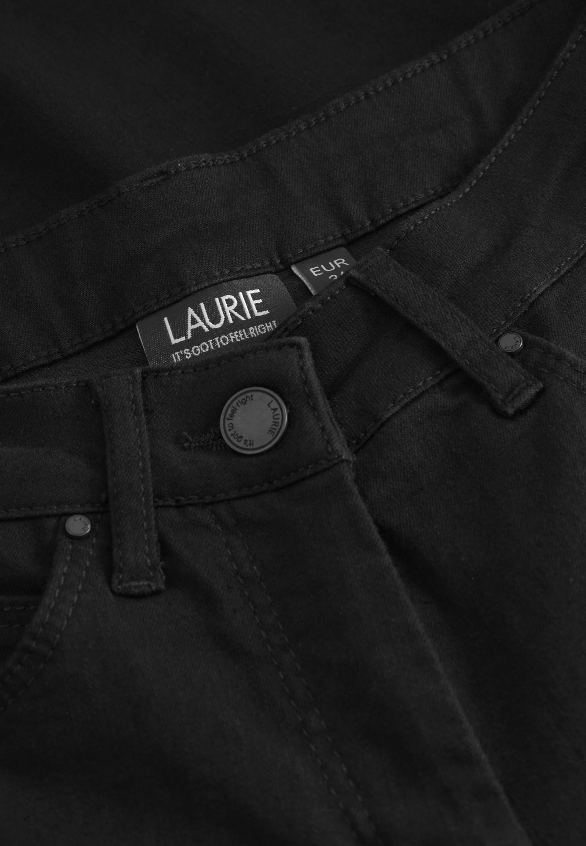 Carol Loose - Medium Length - Black Denim - Image 5