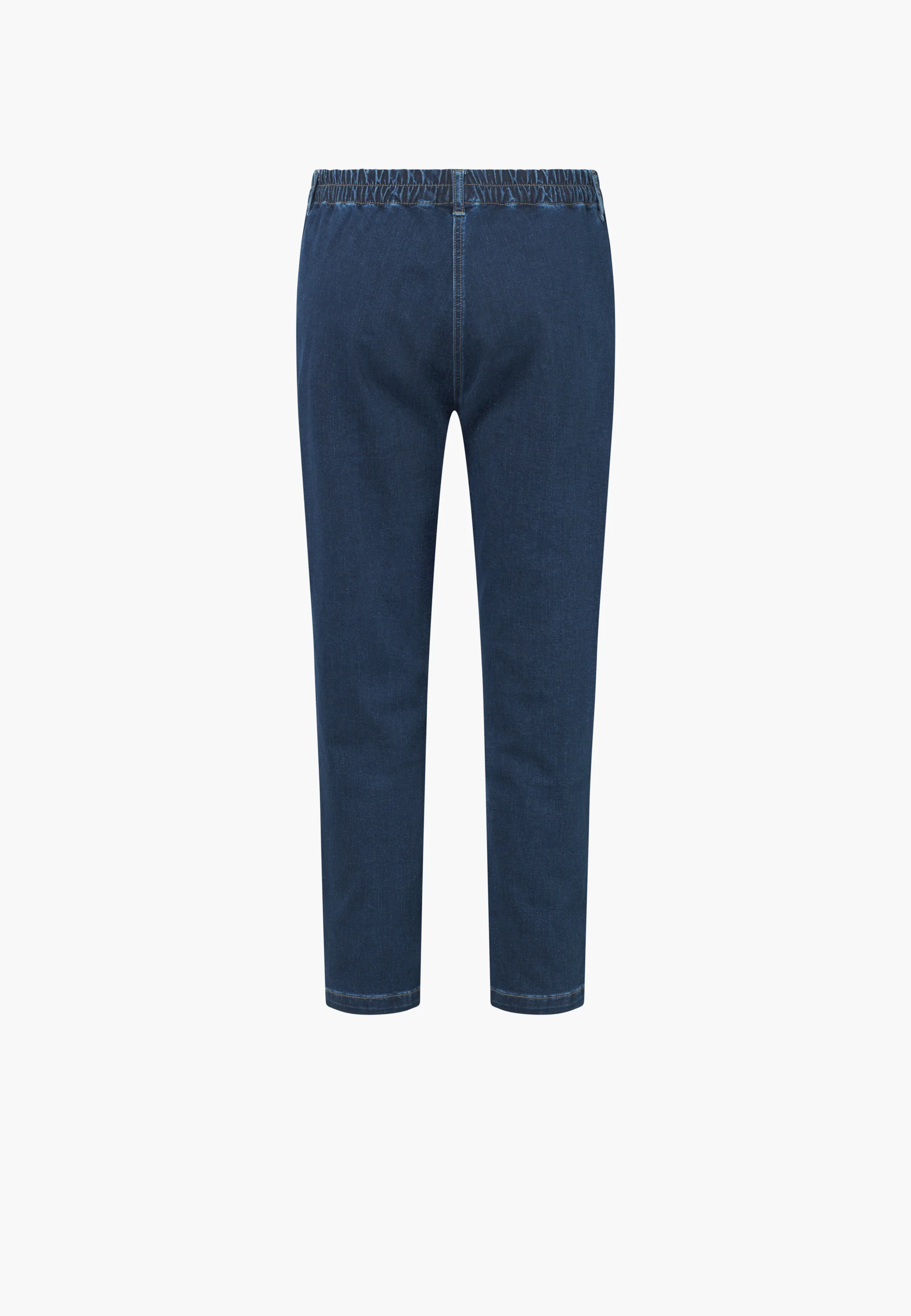 Ellie Relaxed - Short Length - Dark Blue Denim - Image 2