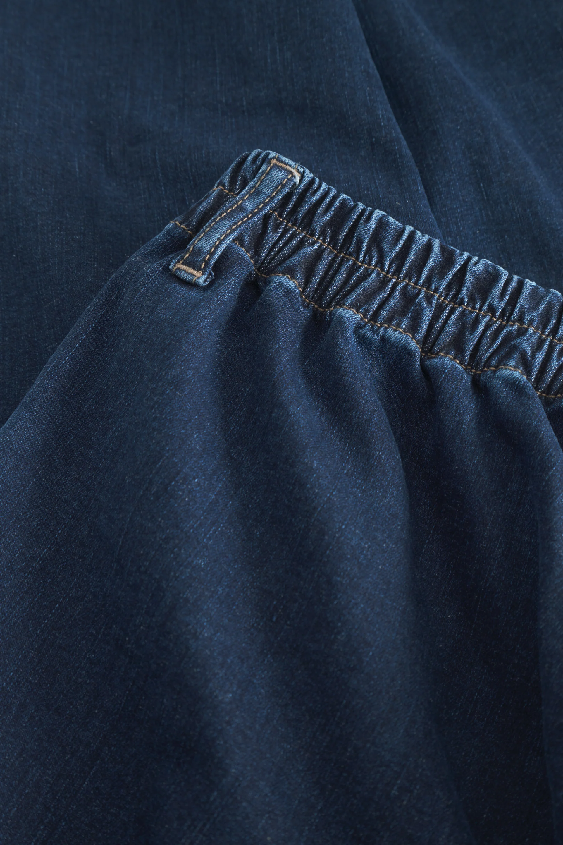 Ellie Relaxed - Short Length - Dark Blue Denim - Image 4
