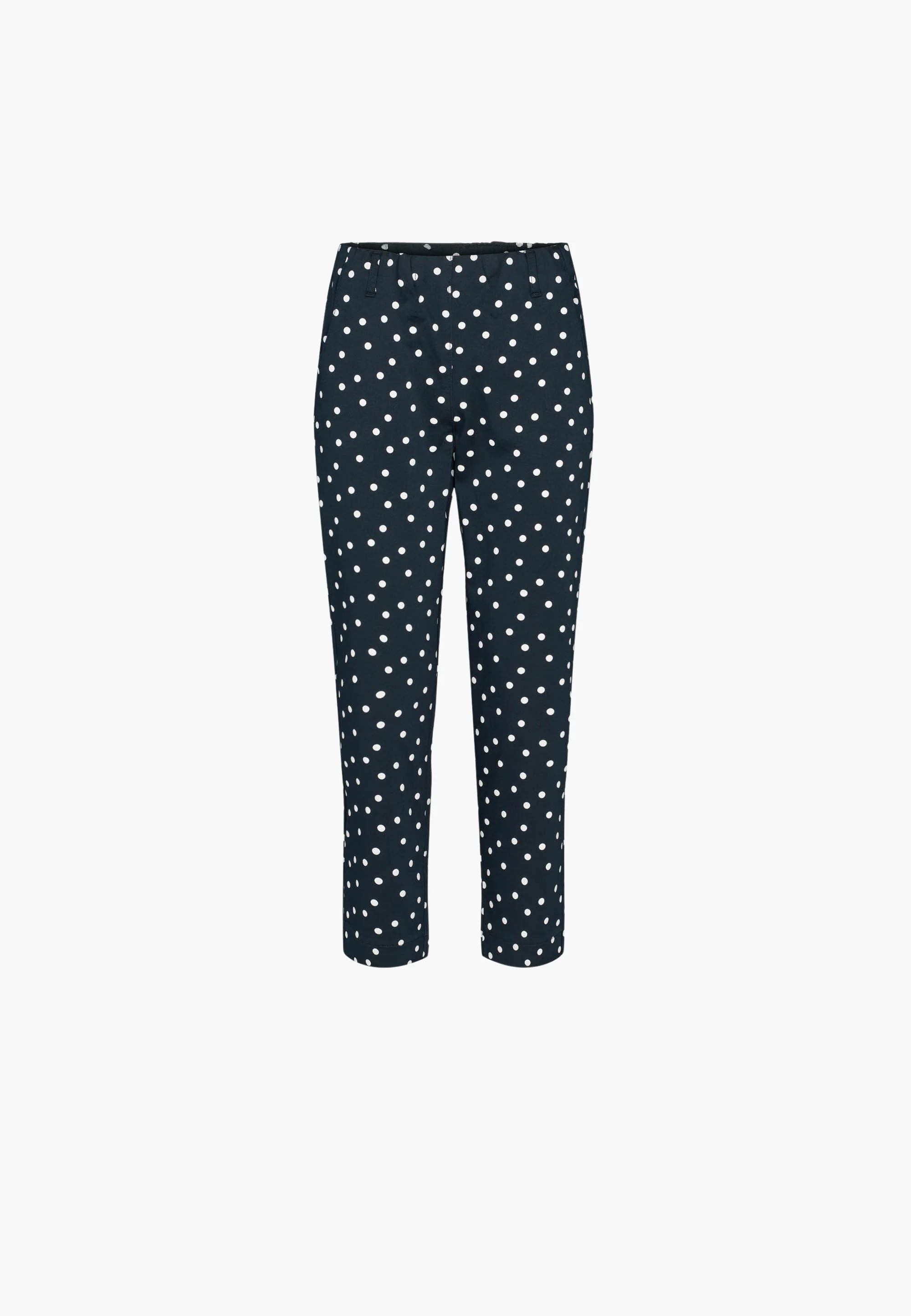 Taylor Regular - Cropped - Navy white dot