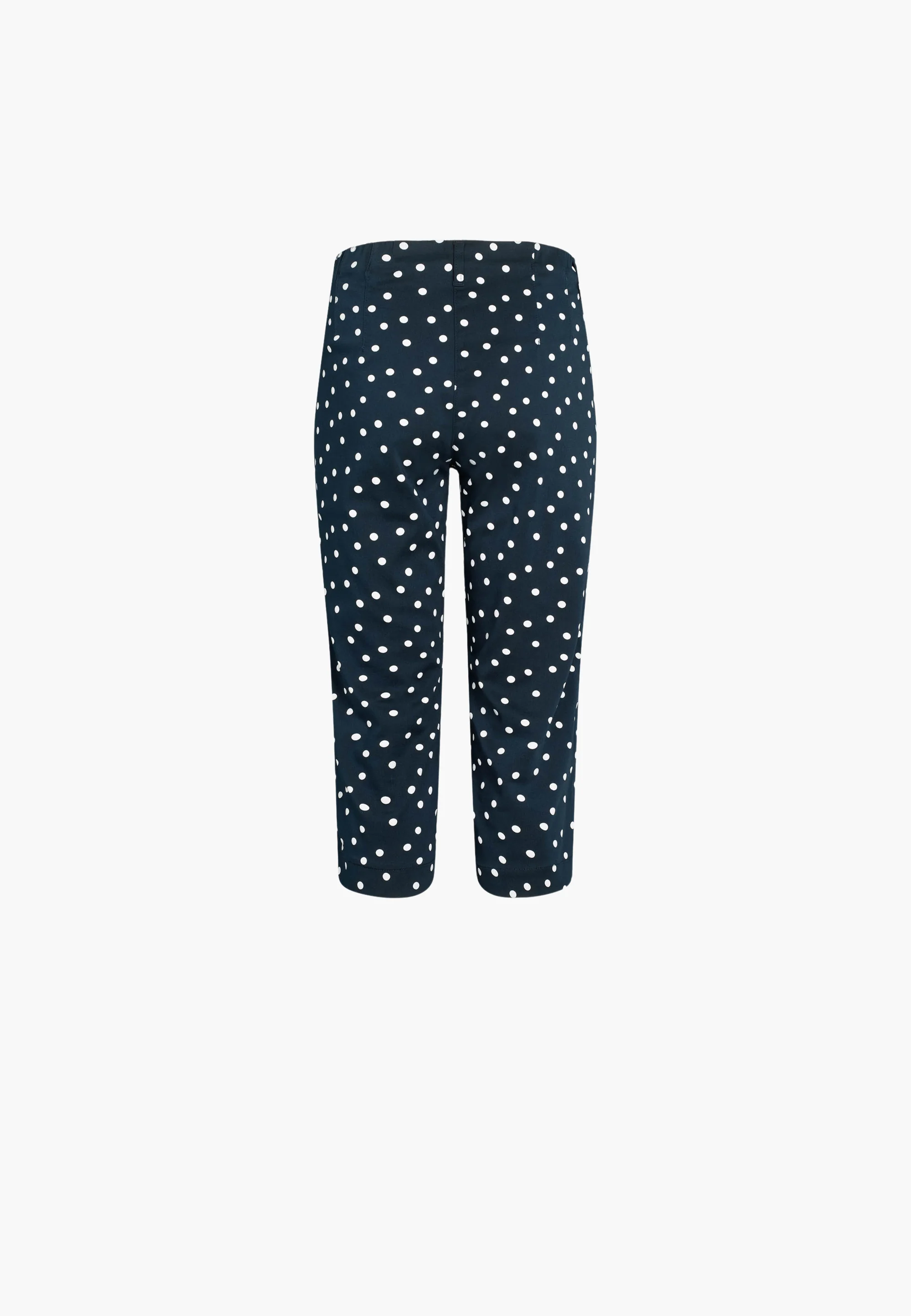 Taylor Regular Capri - Medium Length - Navy white dot - Image 2