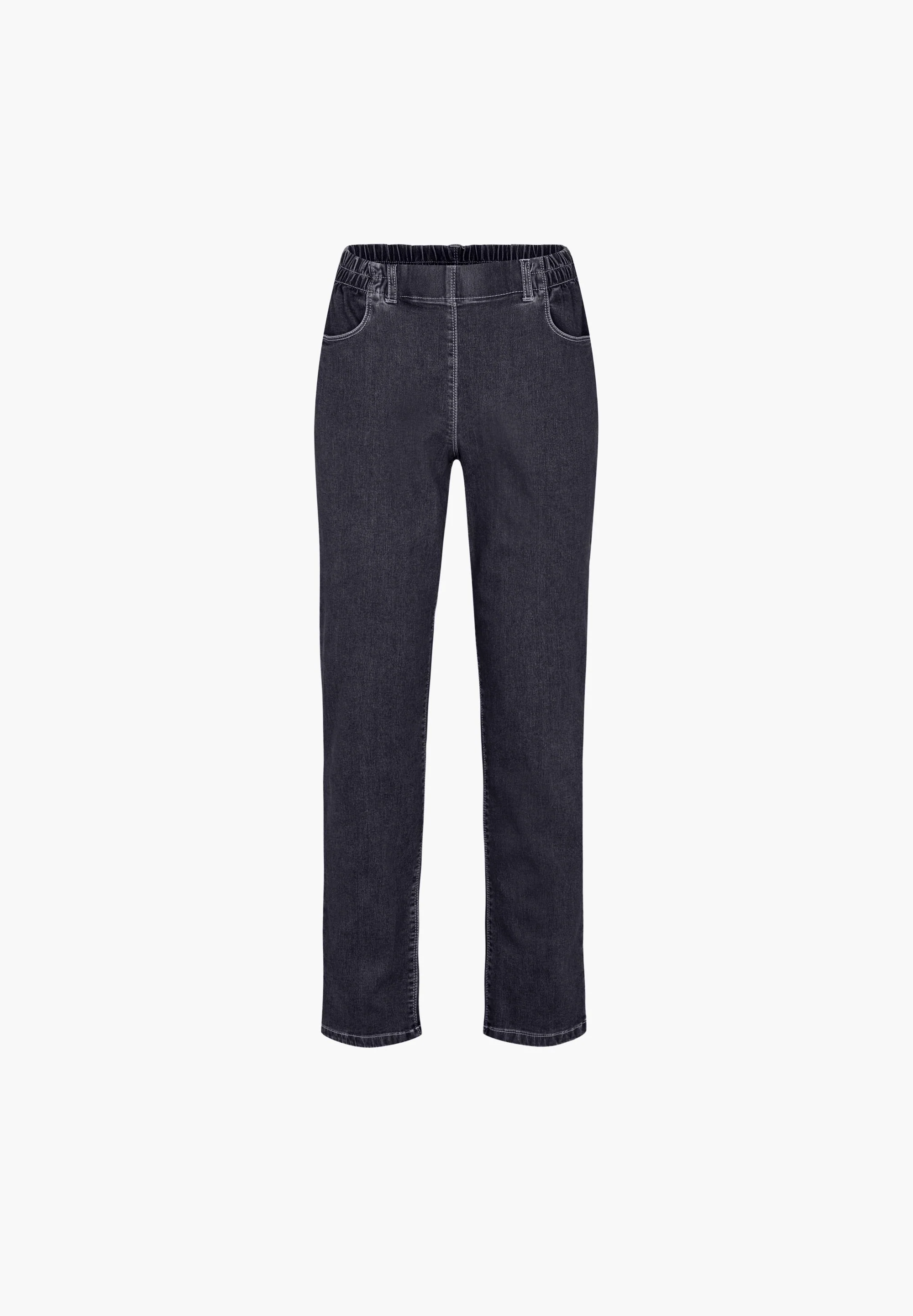 Violet Relaxed - Medium Length - Dark Blue Denim - Image 2