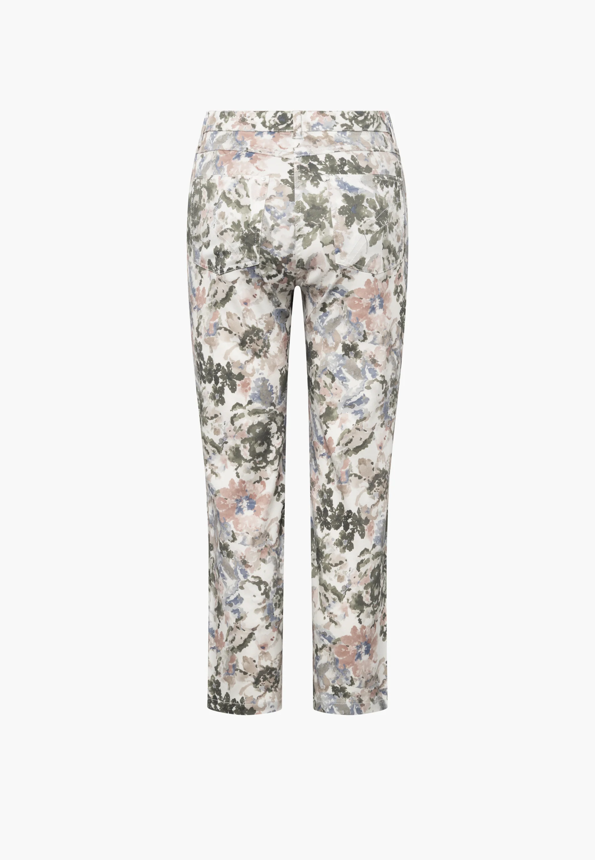 Hannah Regular - Extra Short Length - Khaki watercolour print - Image 8