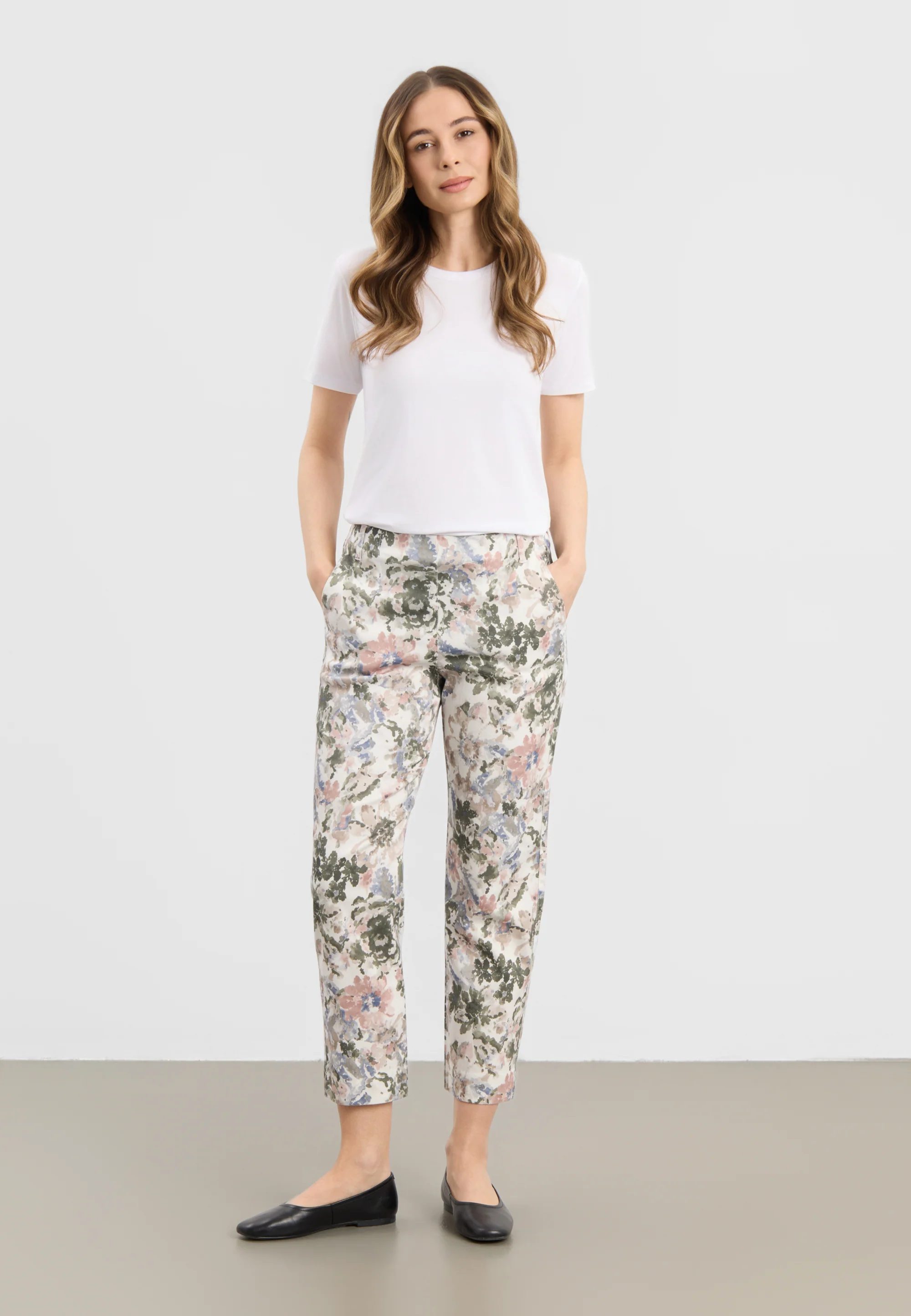 Taylor Regular CL - Khaki watercolour print