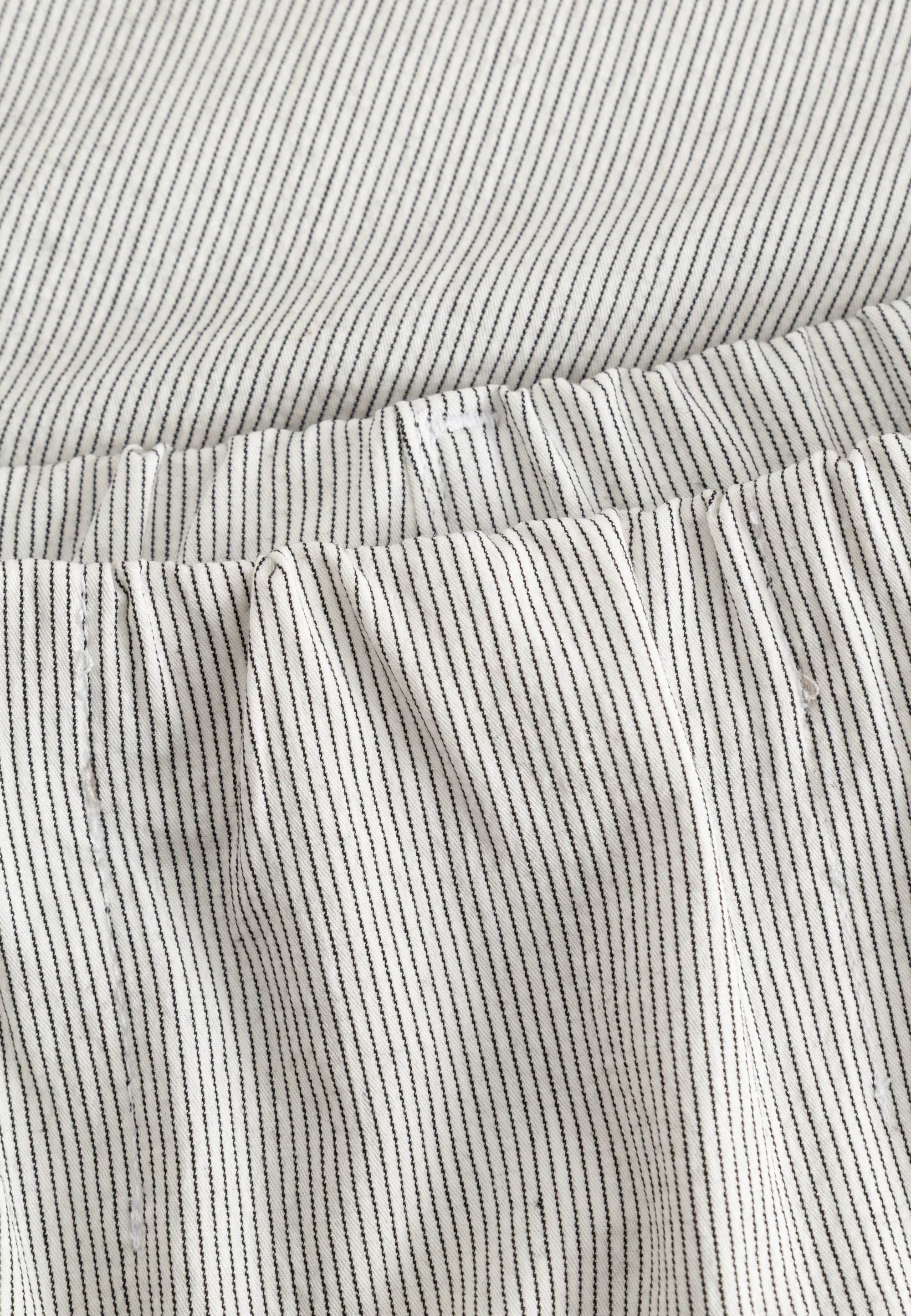 Simone Skirt - 62 cm. - White pinstripe - Image 3