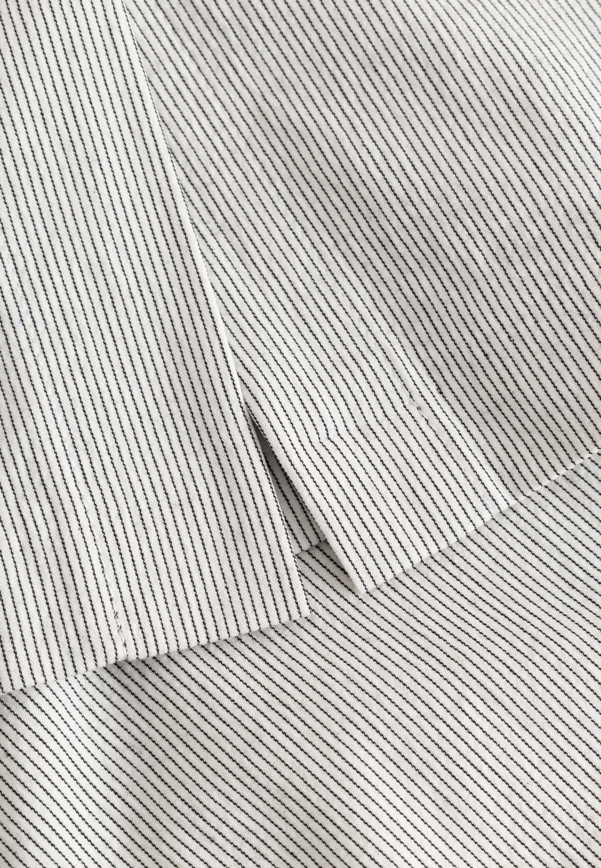Simone Skirt - 62 cm. - White pinstripe - Image 5