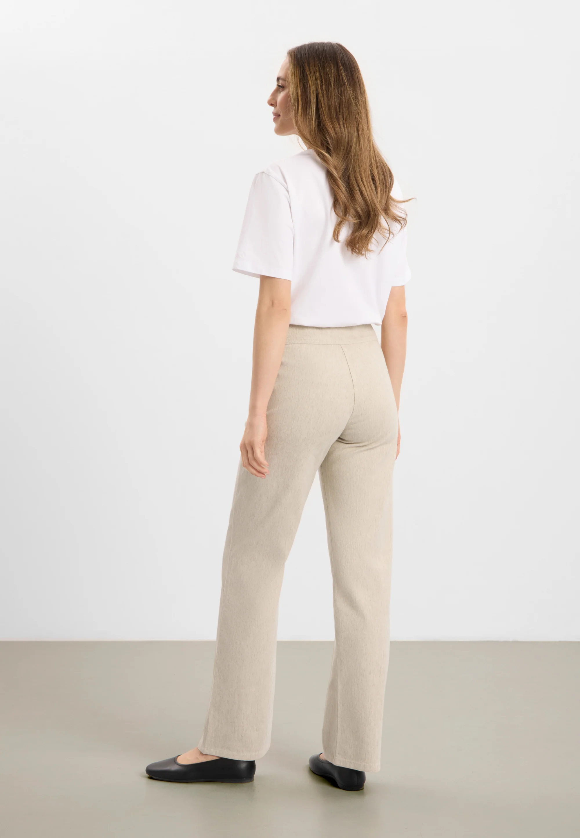 Thea Straight - Medium Length - Grey sand hemp - Image 2