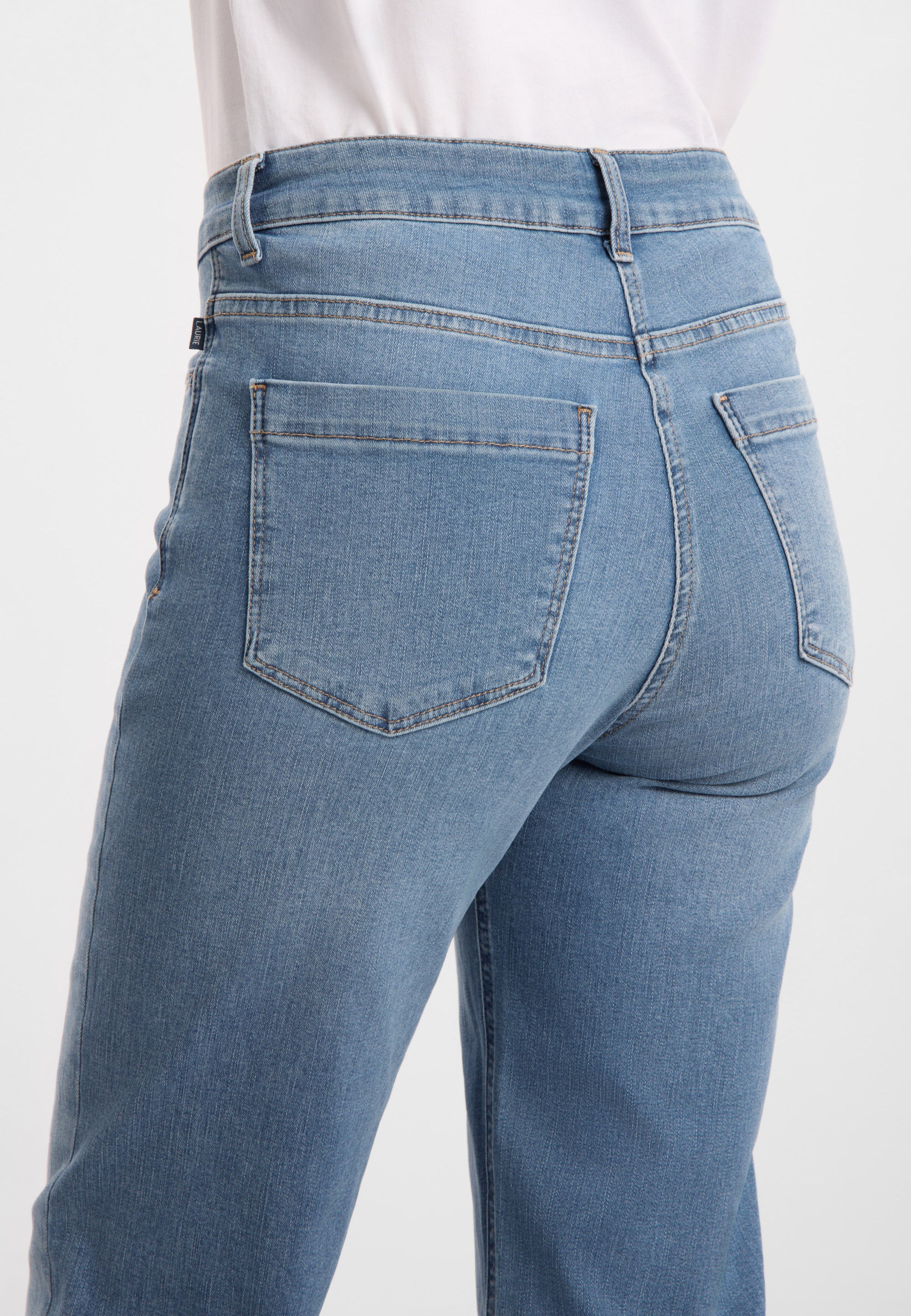 Amelia Raw Straight CL - Washed blue denim - Image 3