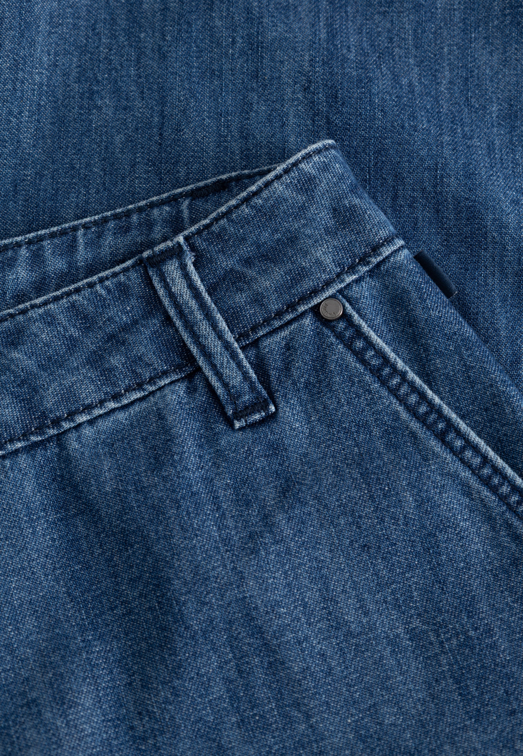 Charm Elastic Loose - Medium Length - Blue denim - Image 4