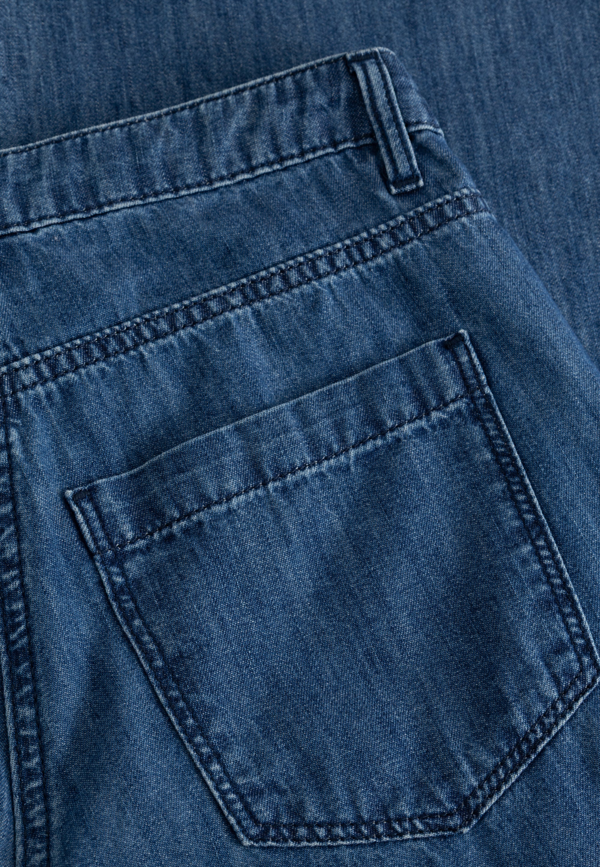 Charm Elastic Loose - Medium Length - Blue denim - Image 5
