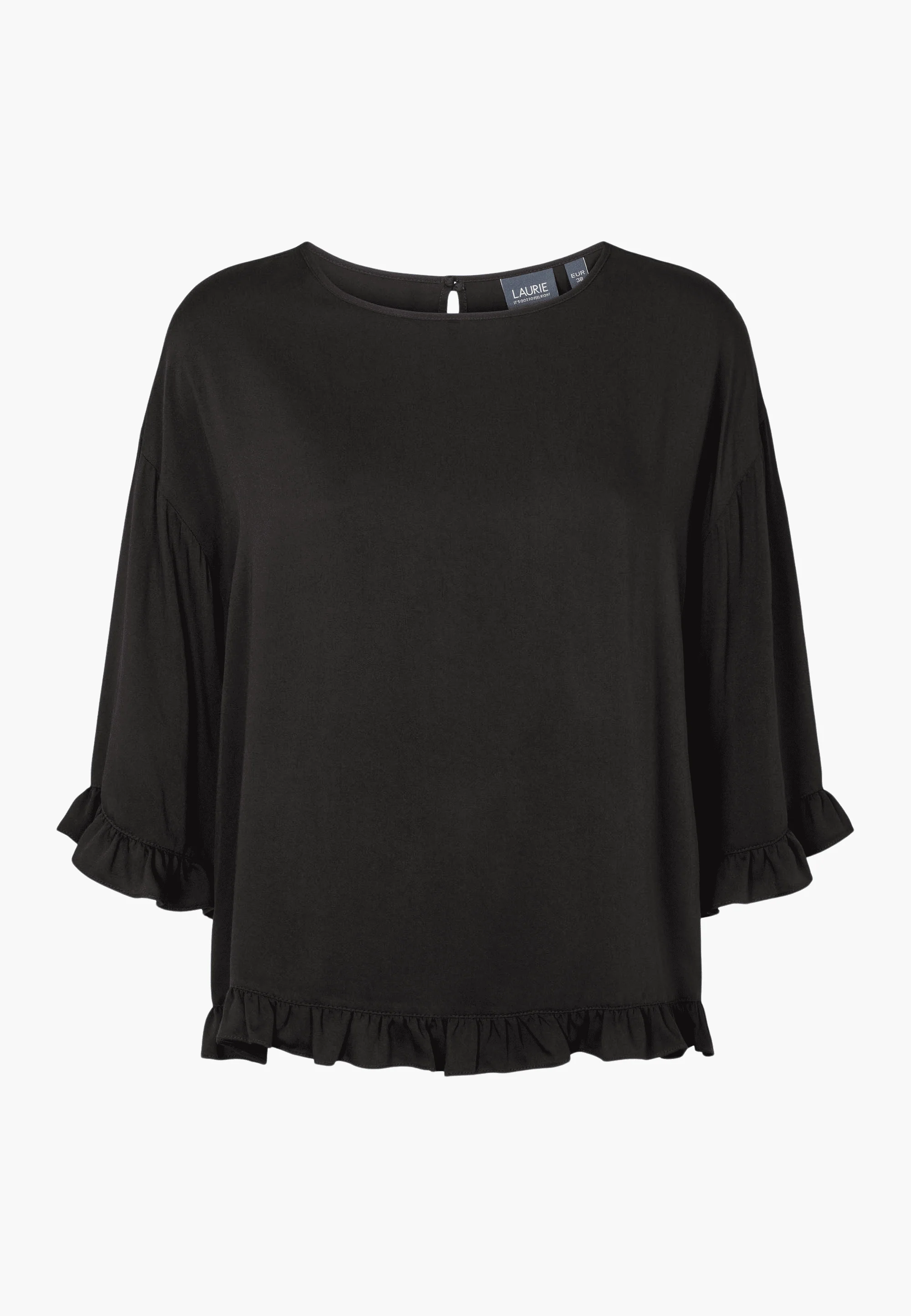 Nova Blouse SS - Black - Image 3