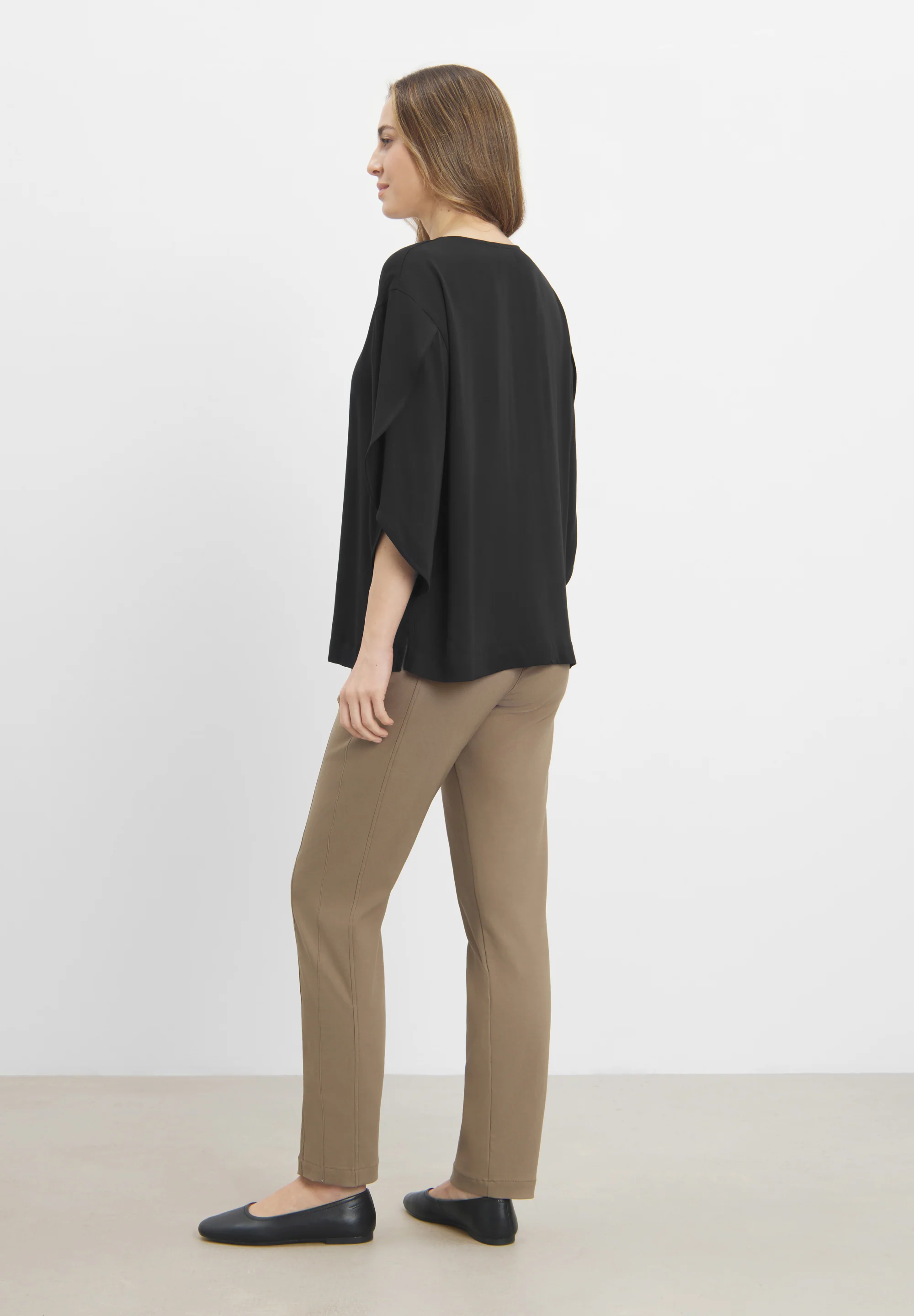 Nadine Blouse 3/4 sleeves - Black - Image 2