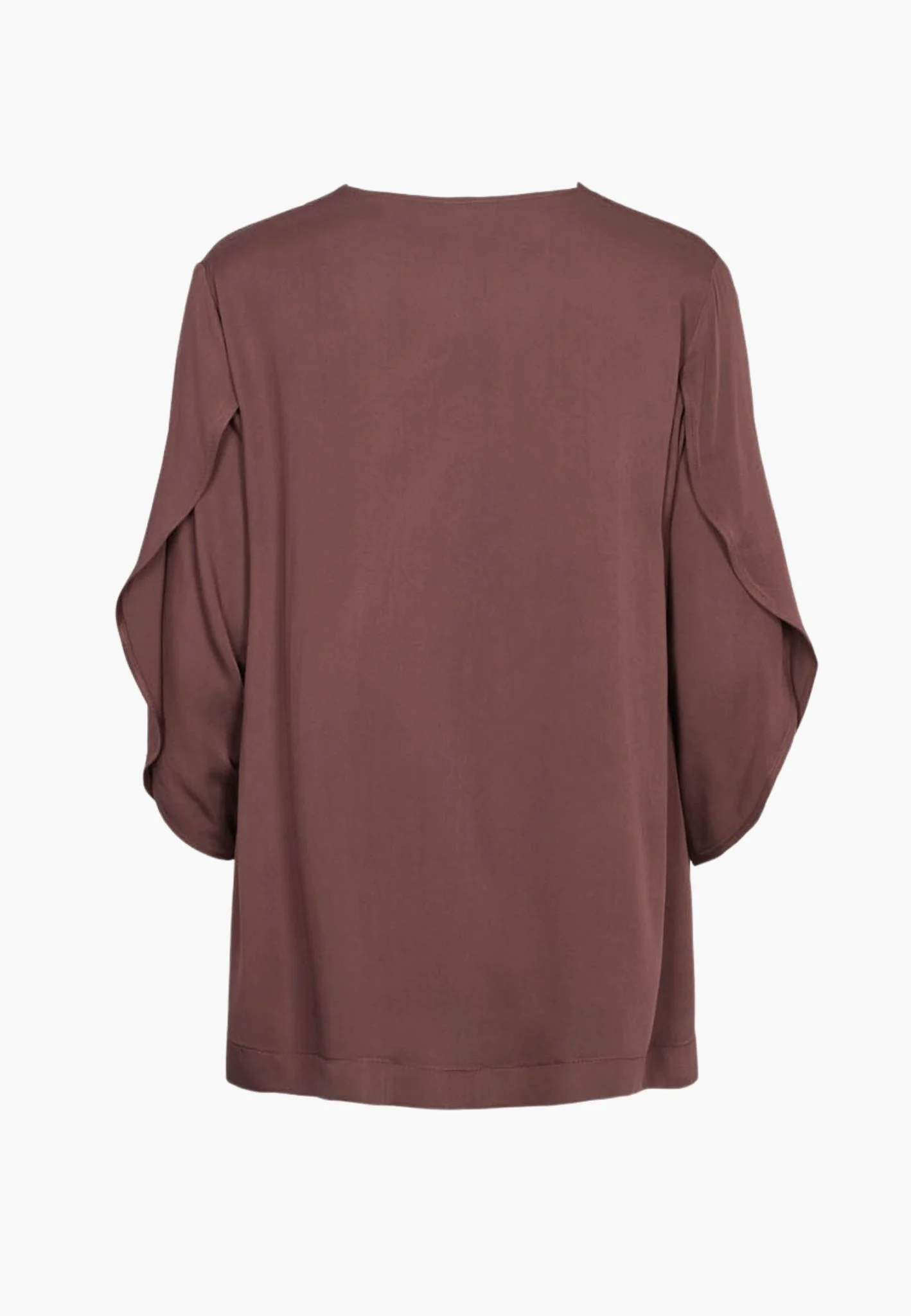 Nelly Blouse - 3/4 Sleeves - Dark Plum - Image 4