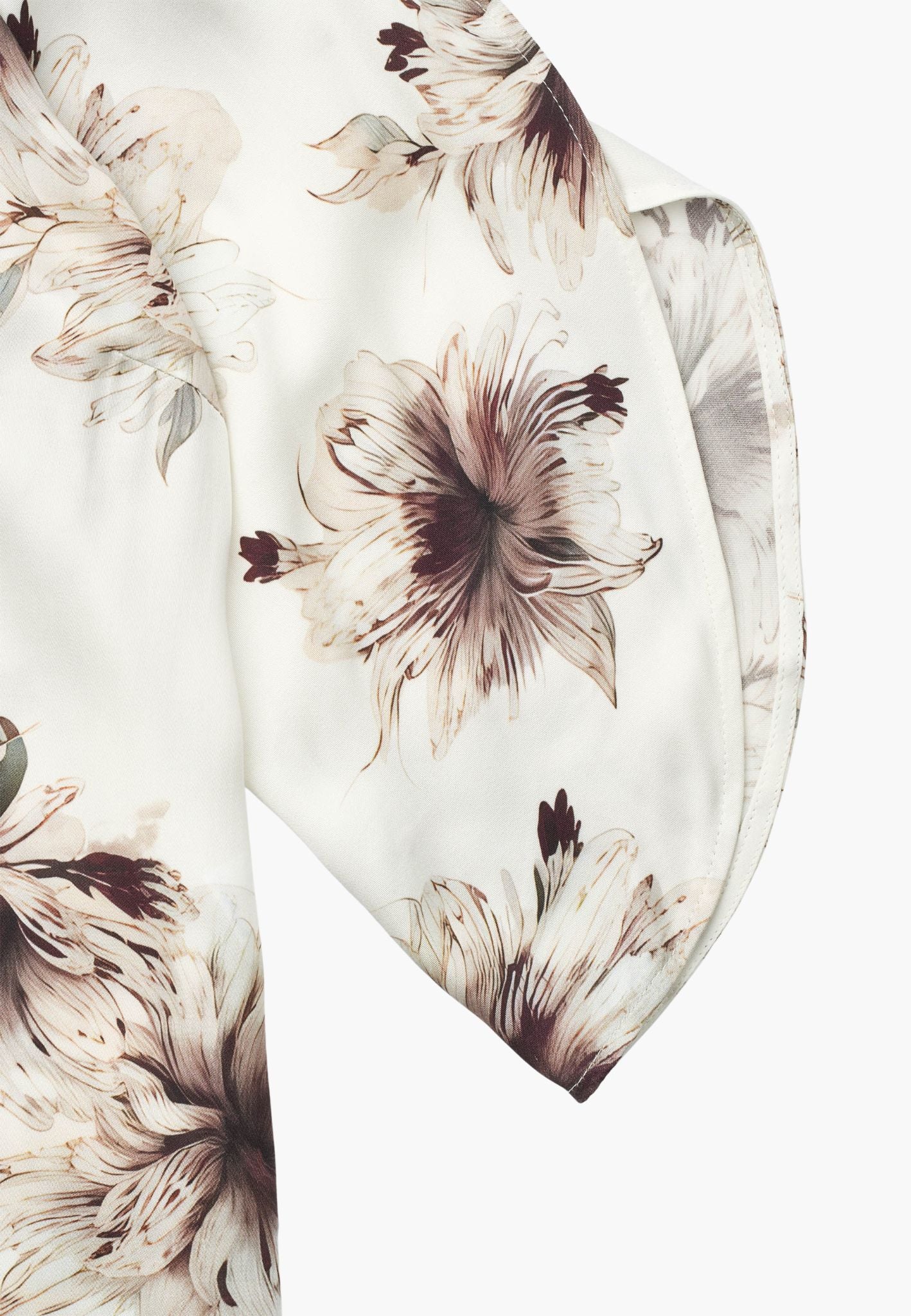 Nelly Blouse - 3/4 Sleeves - Bloom Plum Print - Image 3