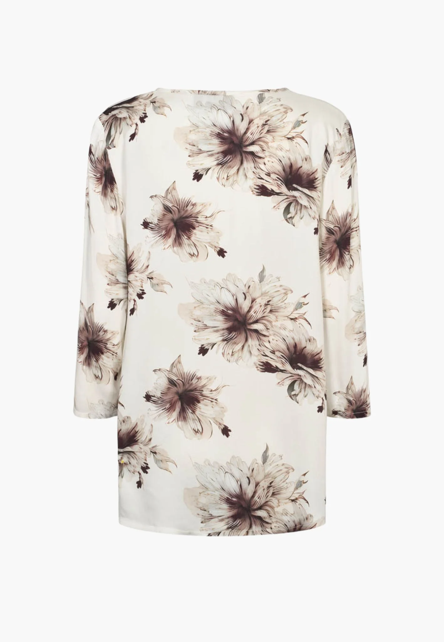 Ritz Tunic - 3/4 Sleeves - Bloom Plum Print - Image 3
