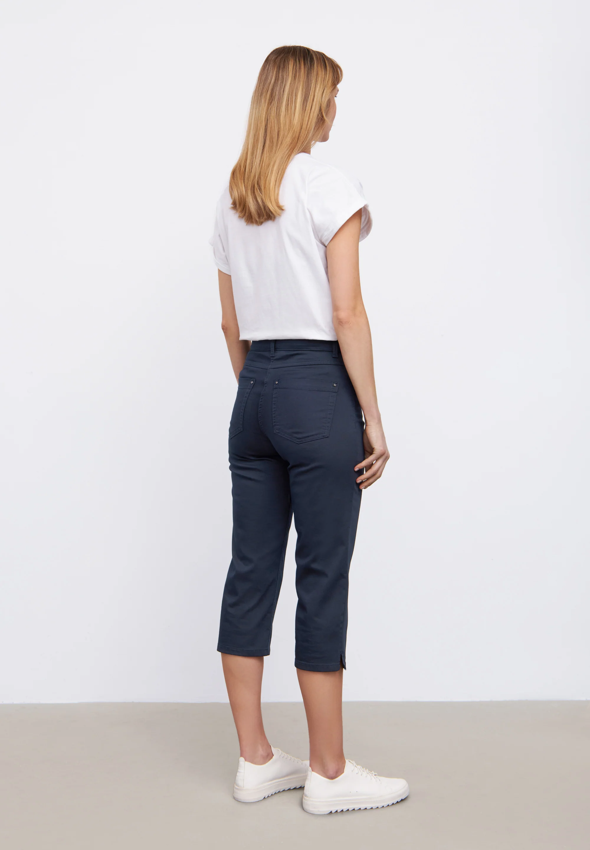 Charlotte Regular Capri Byxor - Navy - Image 3