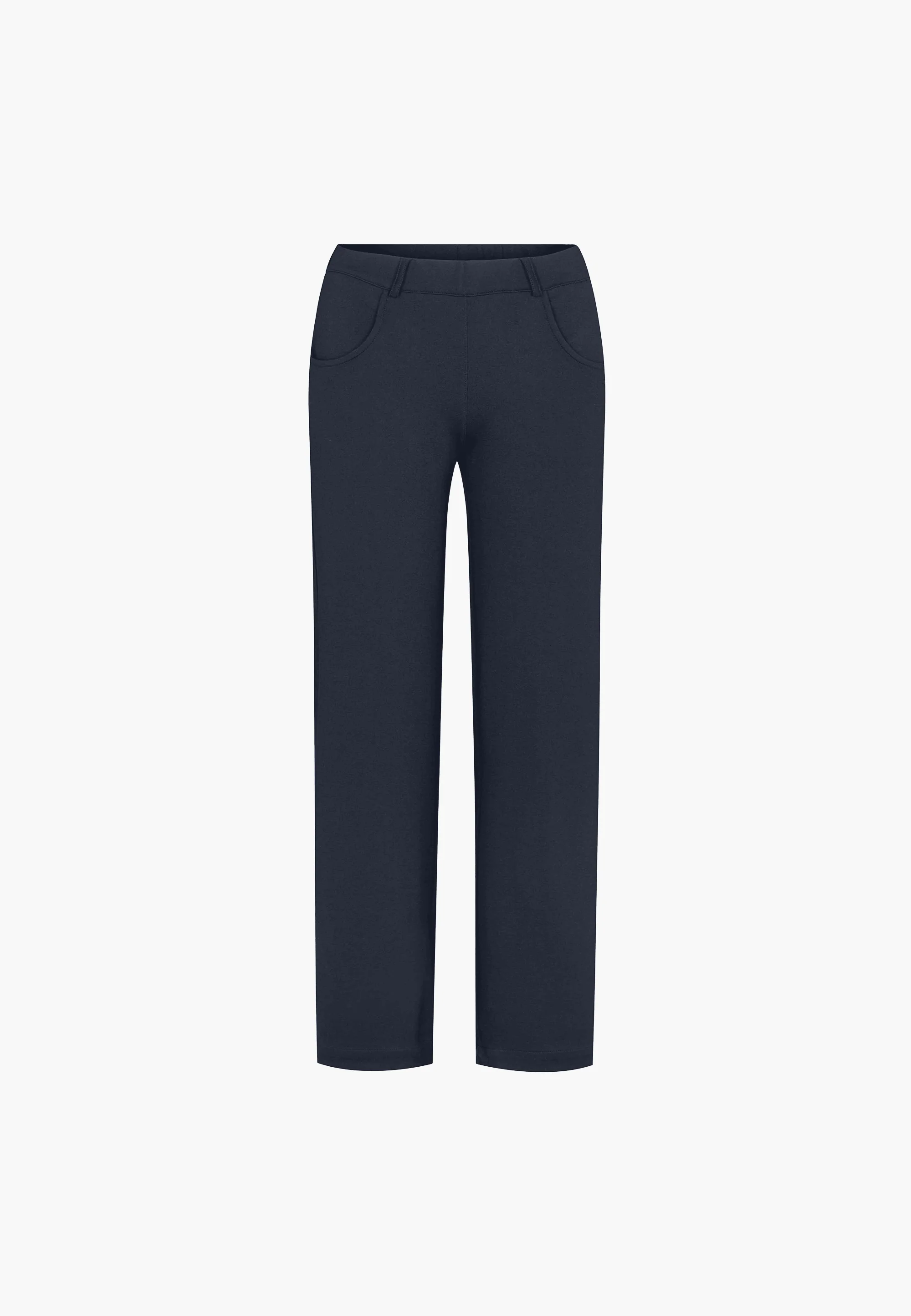 Donna Loose Jersey - Medium Length - Navy brushed - Image 5